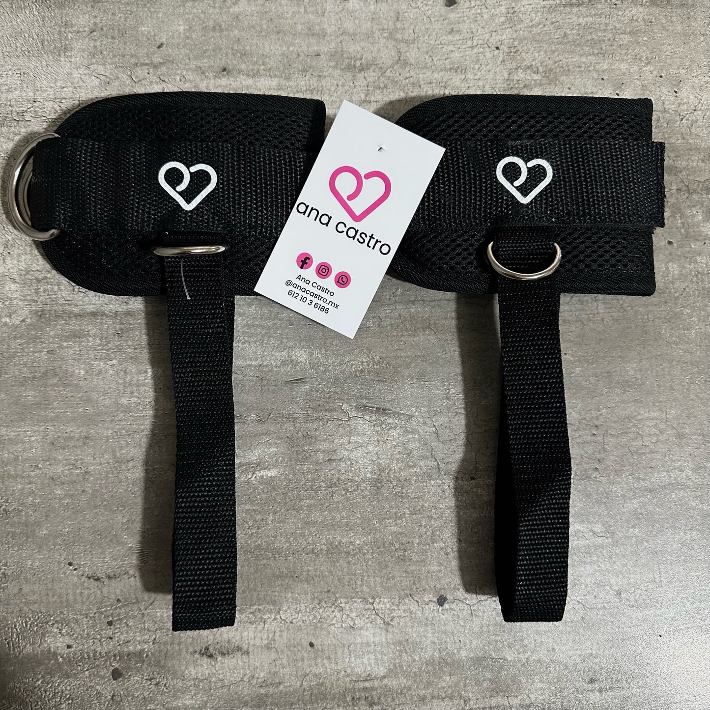 Grilletes con tobillera Negros